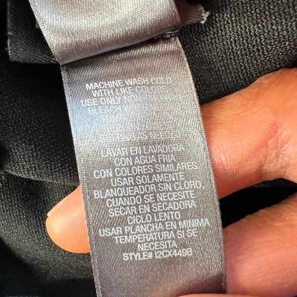 Bisou Bisou Michele Bohbot black sleeveless peplum dress size 6 - Picture 8 of 9